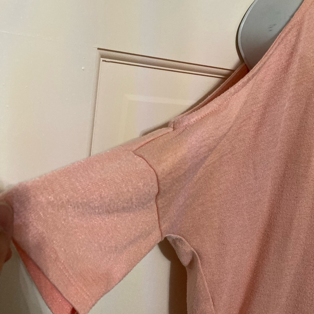 a.n.a Peach Cold Shoulder Blouse - Picture 2 of 4